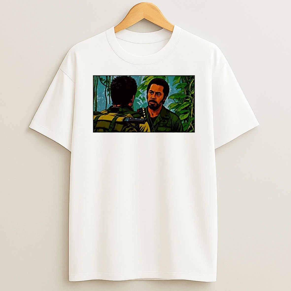 Kirk Lazarus And Tugg Speedman Tropic Thunder Movie Character Action Comedy Shirts