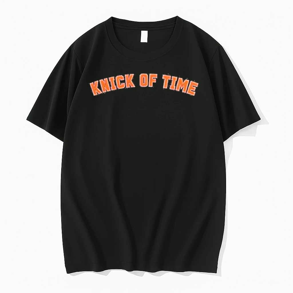 Knick Of Time New York Basketball Funny Knicks Shirts Shirts