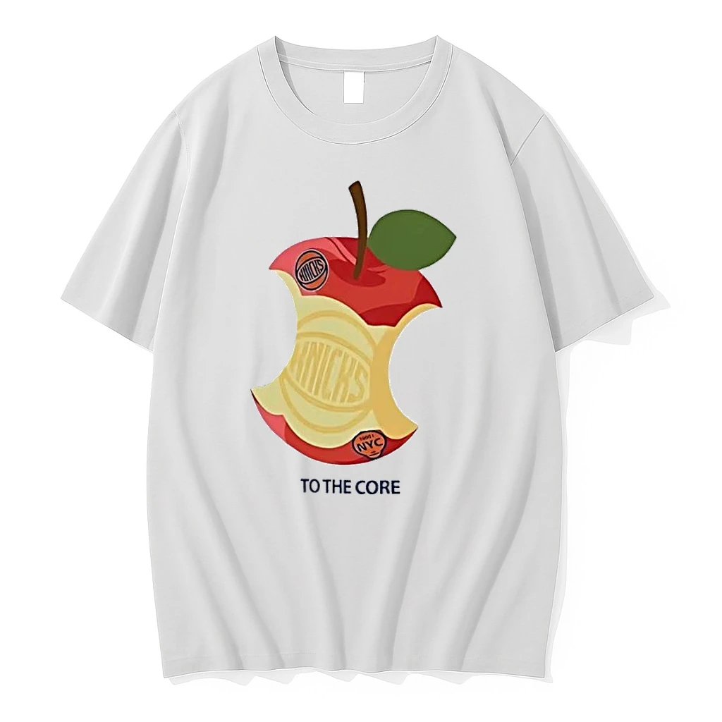 Knicks To The Core New York Basketball Fan Apparel White Shirts