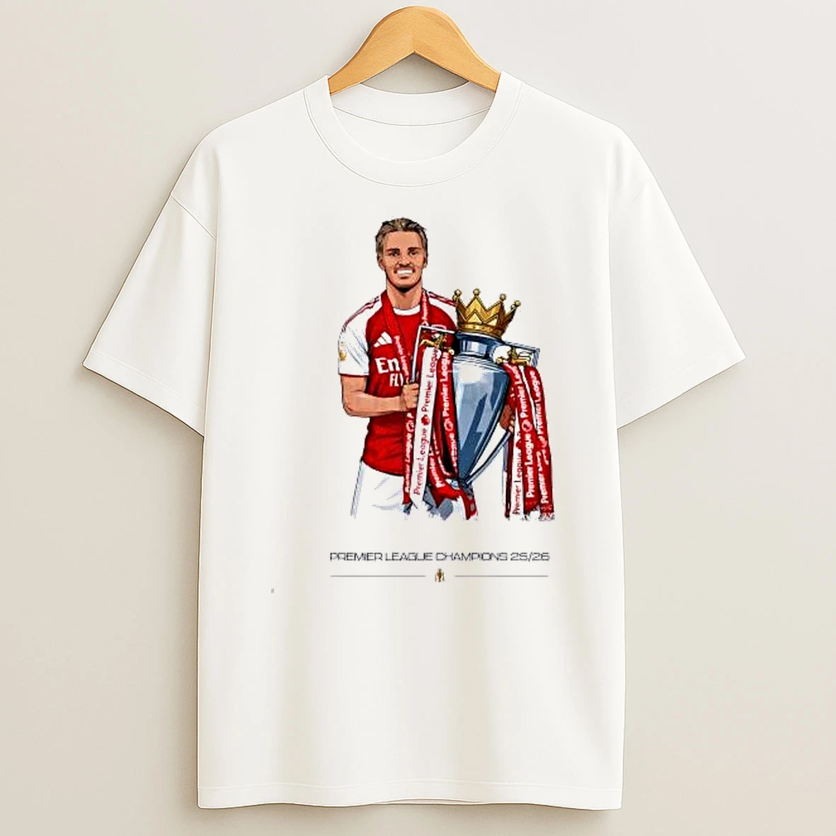 Martin Odegaard Arsenal Premier League Champions 25 26 Premier League Shirts