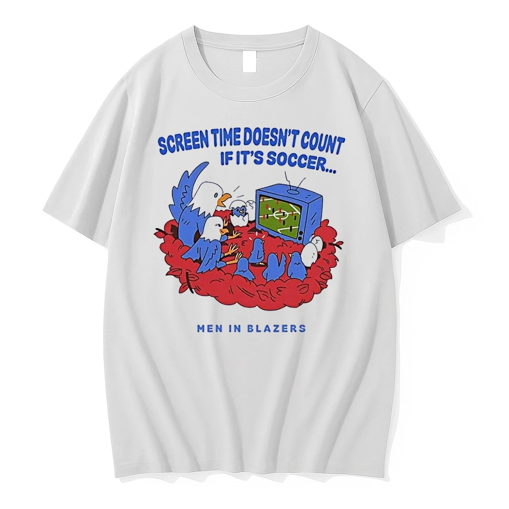 Men In Blazers Eagle Family Watching Soccer Screen Time Does Not Count White Shirts