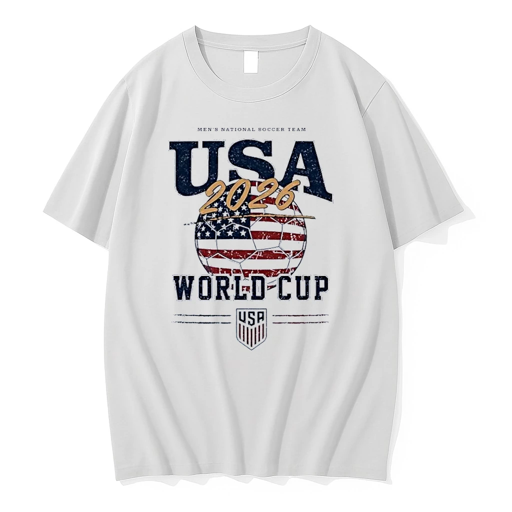 Mens National Soccer Team Commemorate Usa 2026 World Cup White Shirts