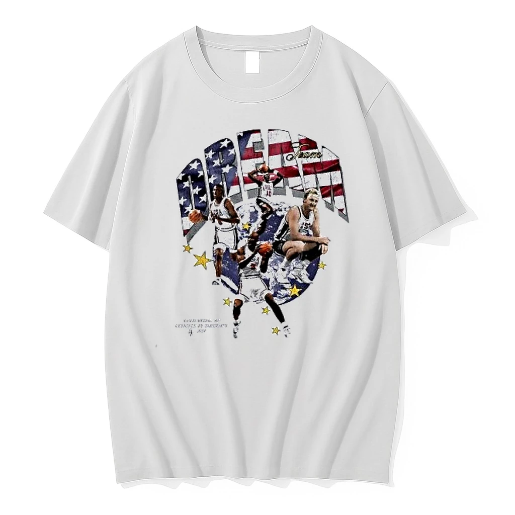 Michael Jordan Scottie Pippen Clyde Drexler Larry Bird Usa Dream Team 1992 Shirts