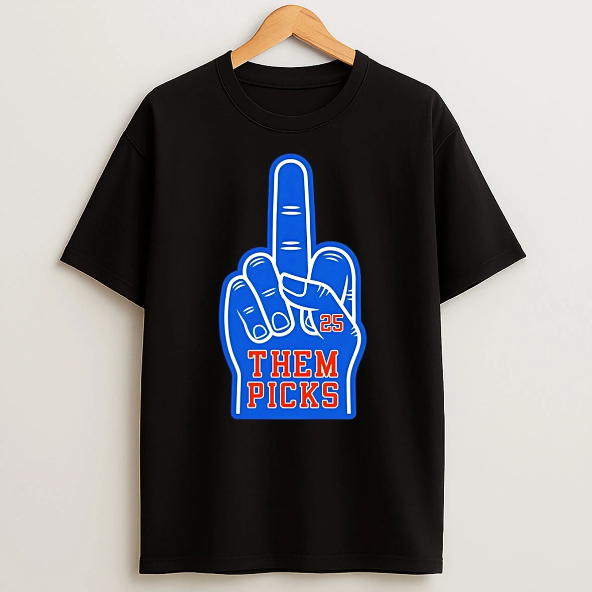 Mikal Bridges New York Knicks Them Picks Middle Finger Hand Basketball Nba 2026 Shirts