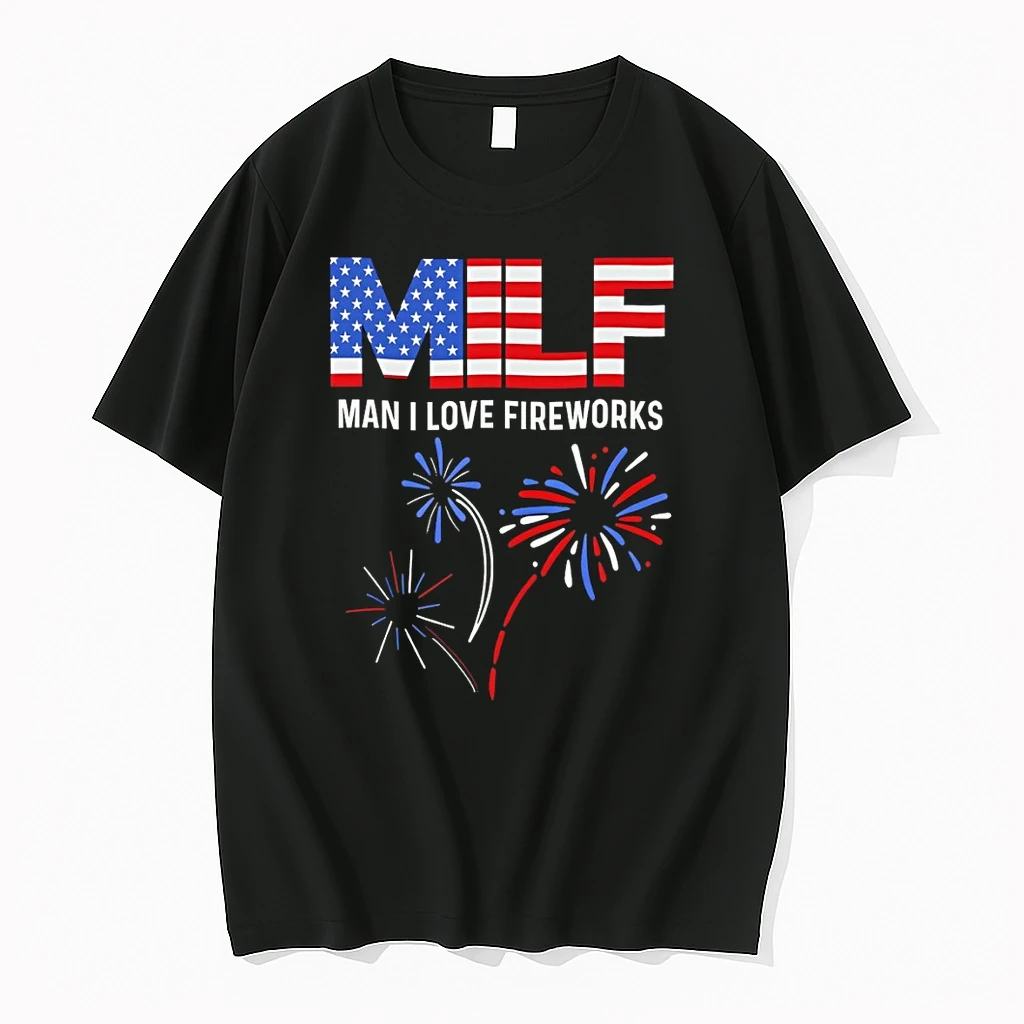 Milf Man I Love Fireworks America 4th Of July Shirts