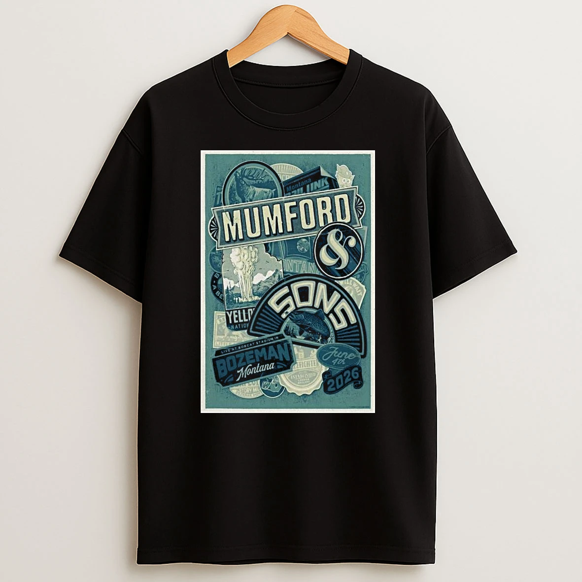 Mumford Sons Bobcat Stadium In Bozeman Mt Concert 1 Shirts