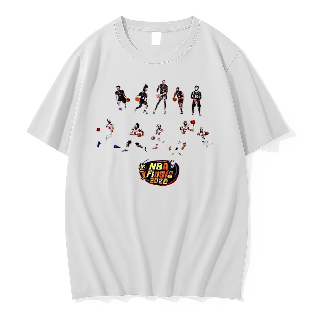 Nba Finals 2026 Basketball Players Action San Antonio Spurs New York Knicks White Shirts