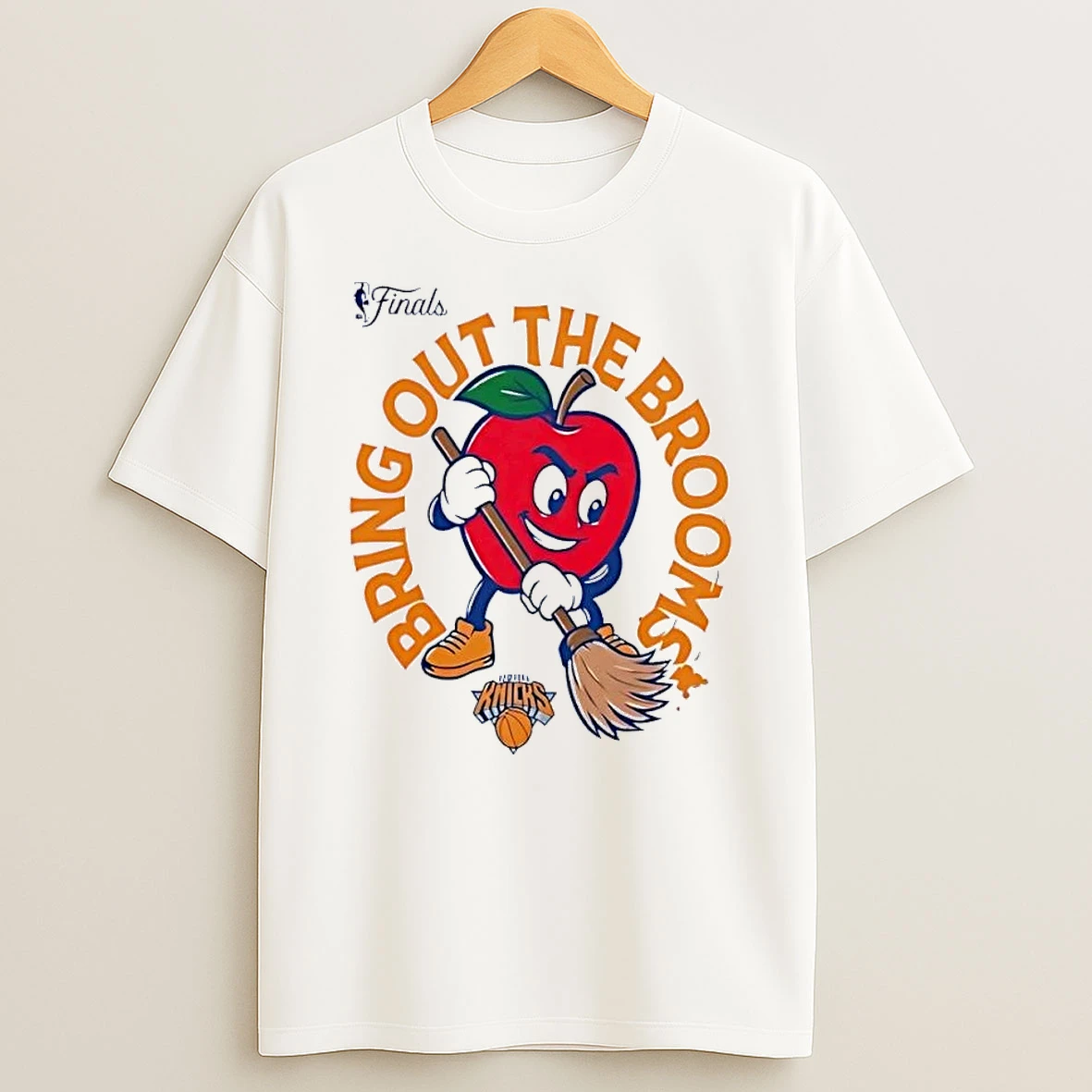Nba Finals New York Knicks Bring Out The Brooms White Shirts