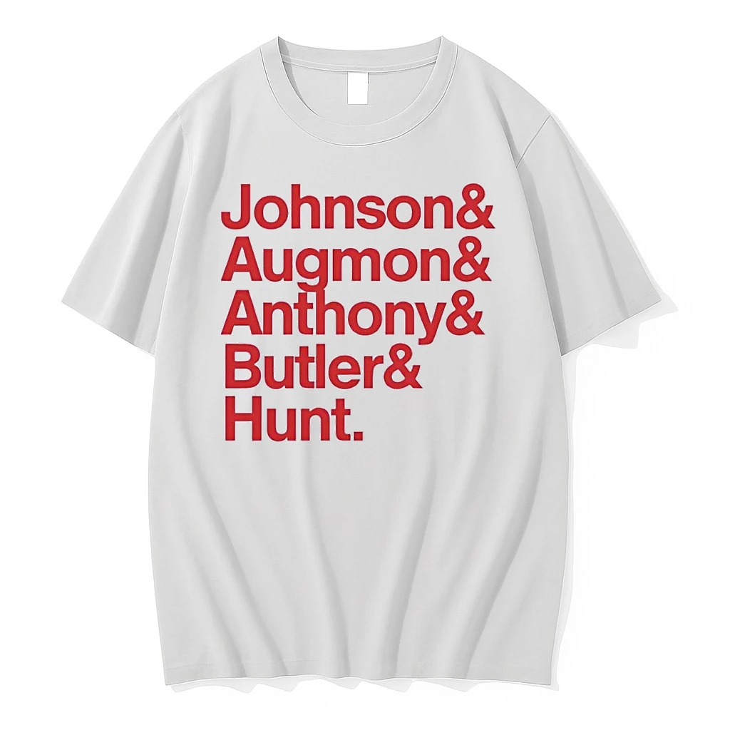 Nba Johnson Augmon Anthony Butler Hunt Team White Shirts