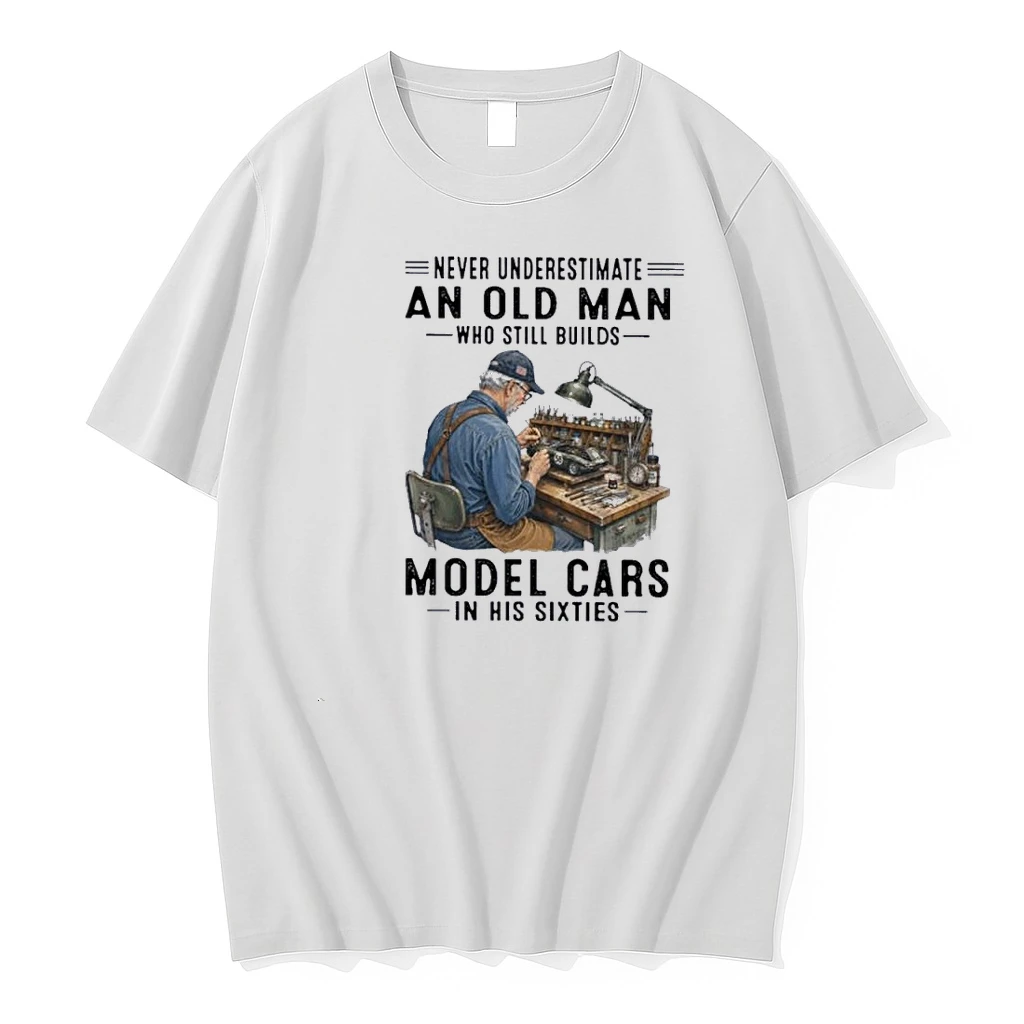 Never Underestimate An Old Man Who Still Builds Model Cars In His Sixties Shirts