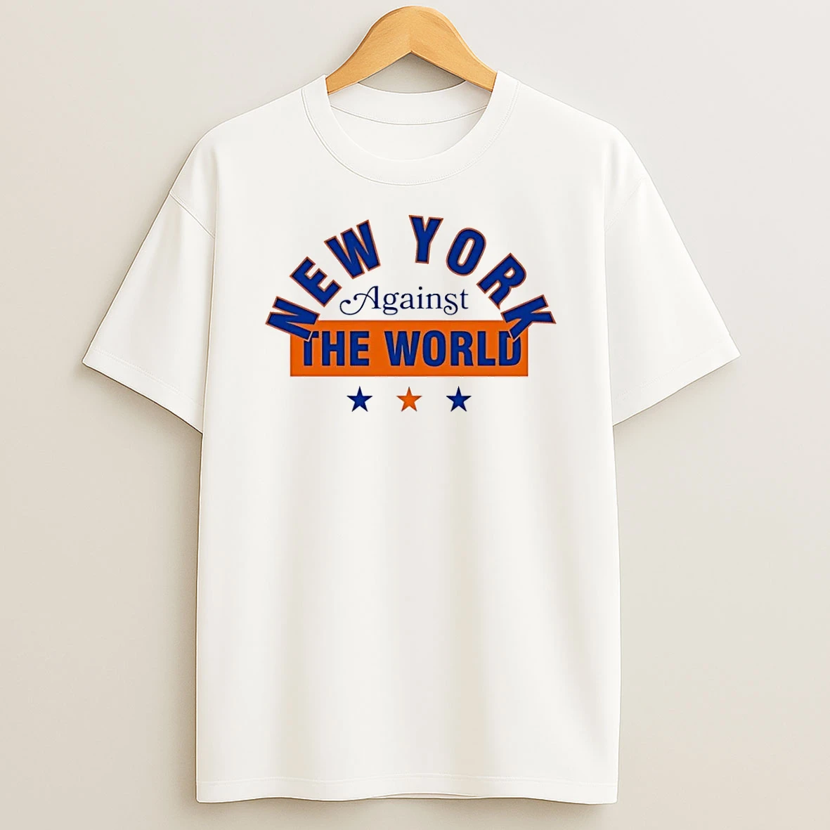 New York Against The World Apparel White Shirts