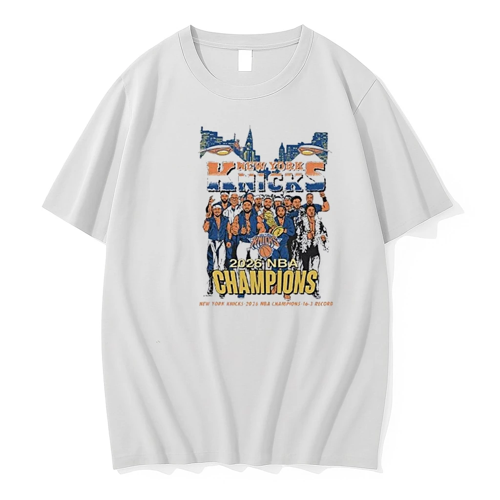 New York Knicks 2026 Nba Champions 16 3 Record Retro Comic Shirts