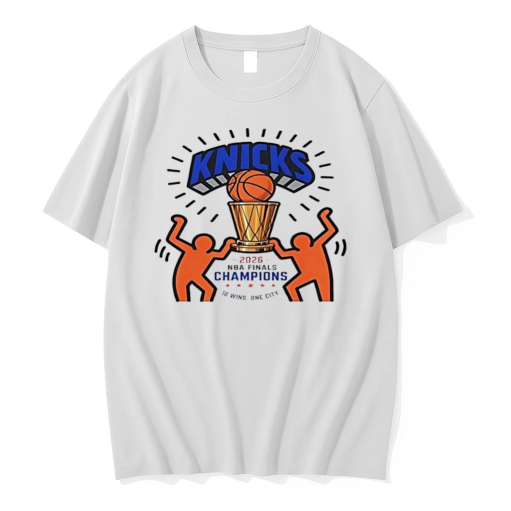 New York Knicks 2026 Nba Finals Champions 16 Wins One City White Shirts