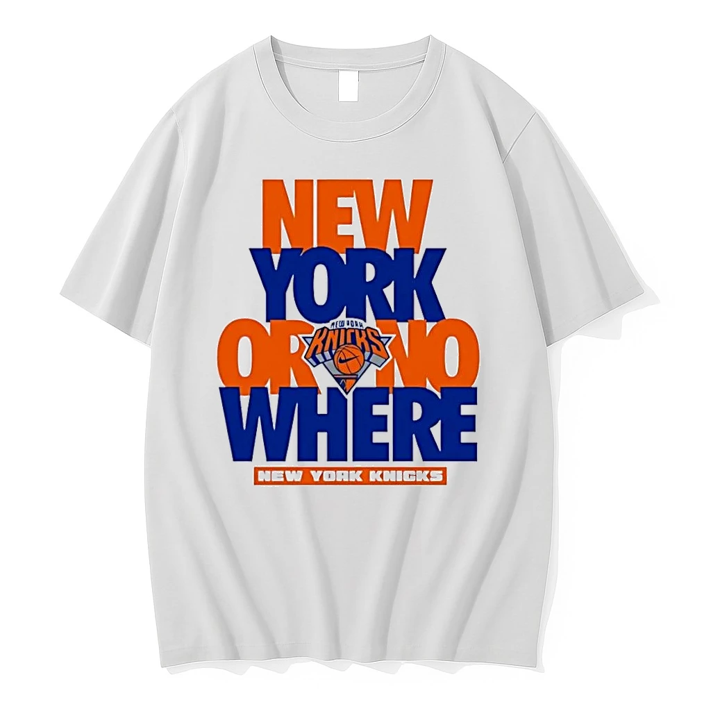 New York Knicks Apparel New York Or Nowhere Graphic New York Knicks White Shirts
