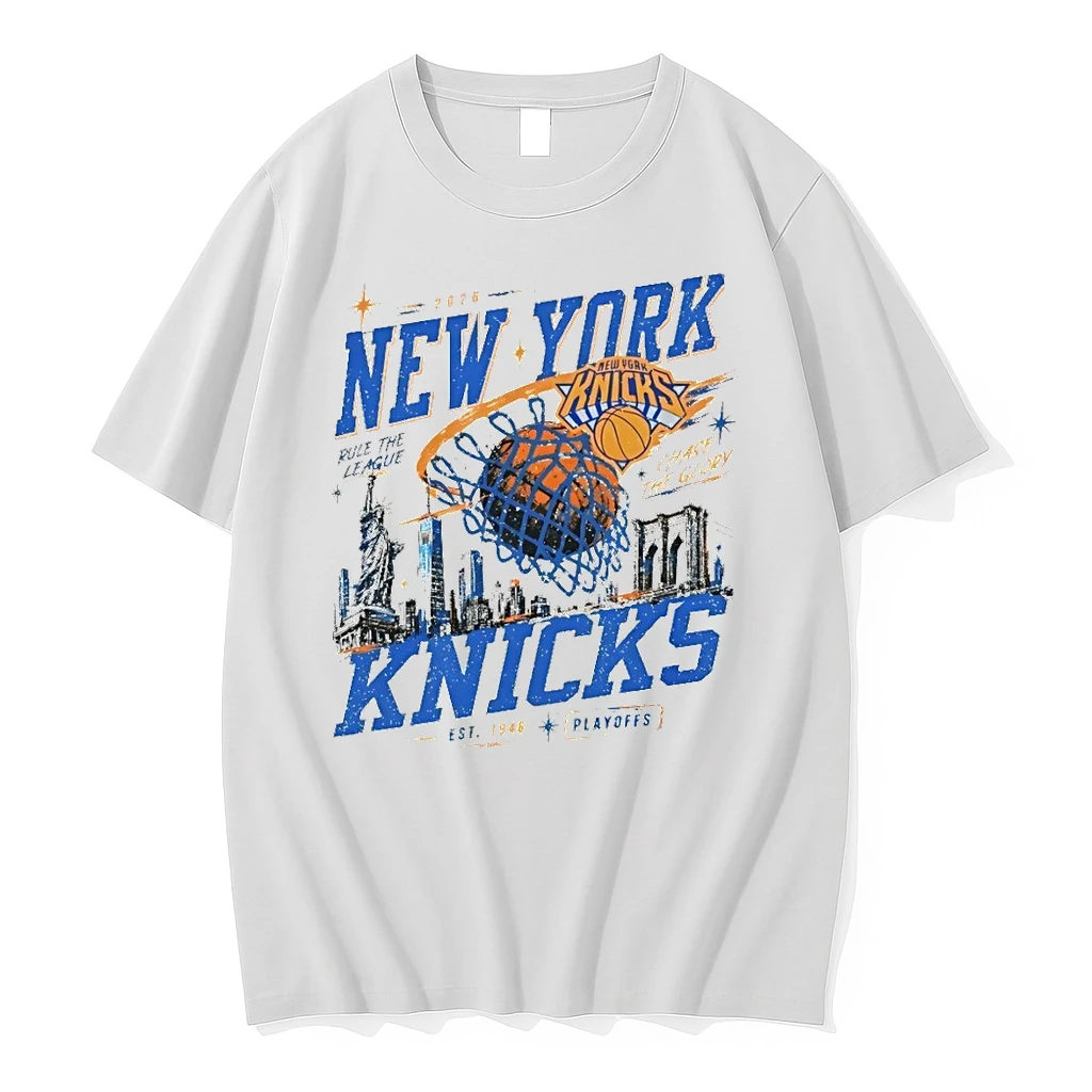 New York Knicks Basketball Apparel Rule The League Chase The Glory Playoff Vintage Shirts