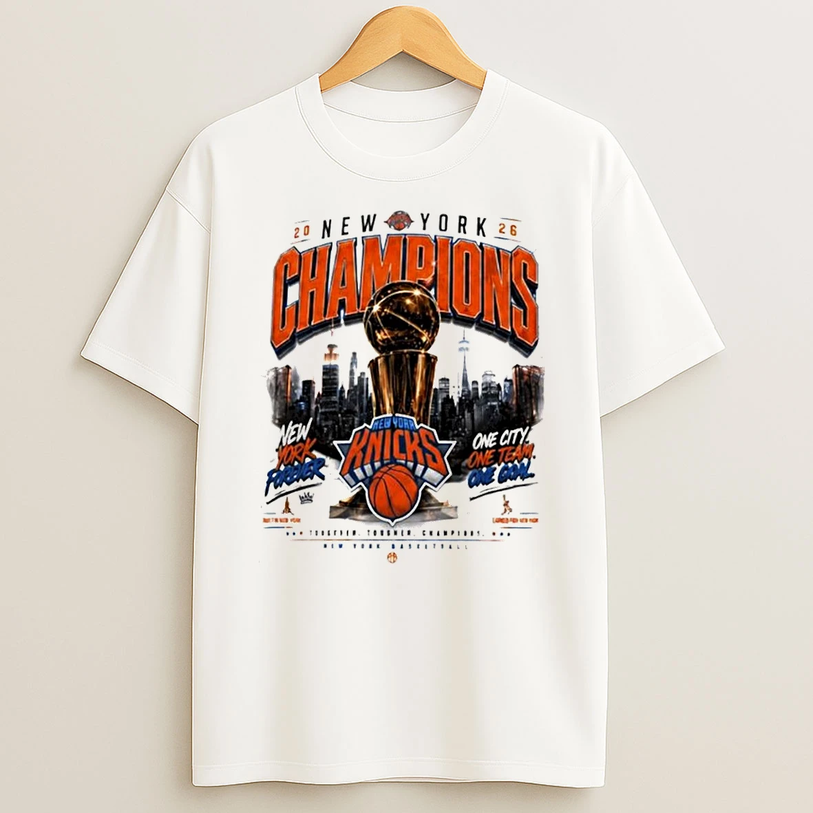 New York Knicks Basketball Champions 2026 New York Forever One City One Team Shirts