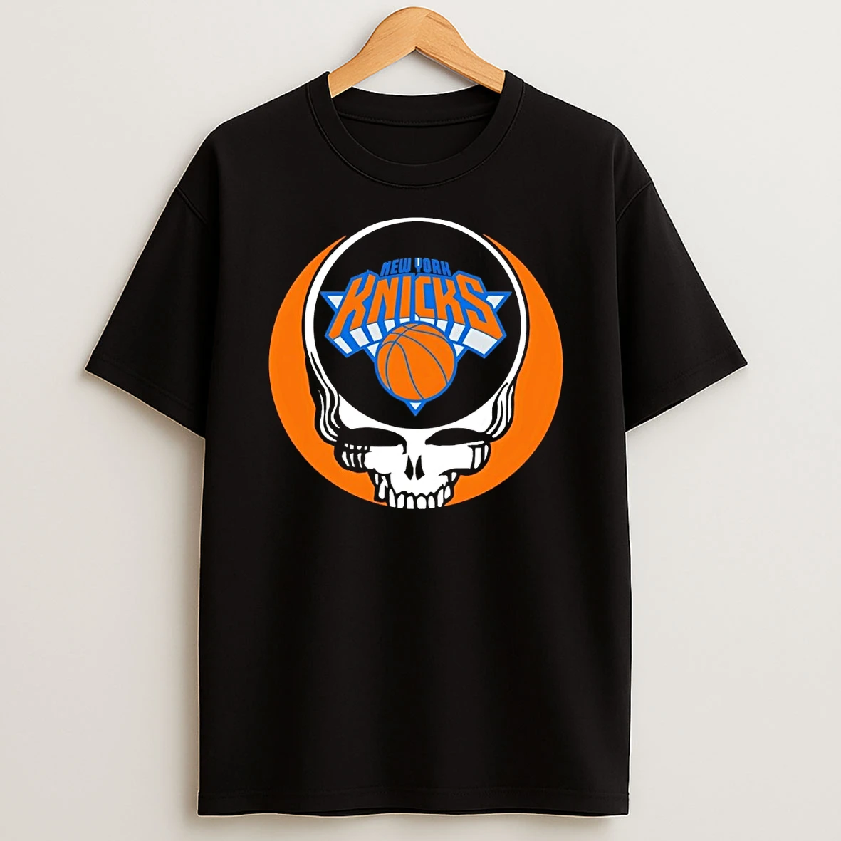New York Knicks Grateful Dead X Skull New York Knicks Shirts