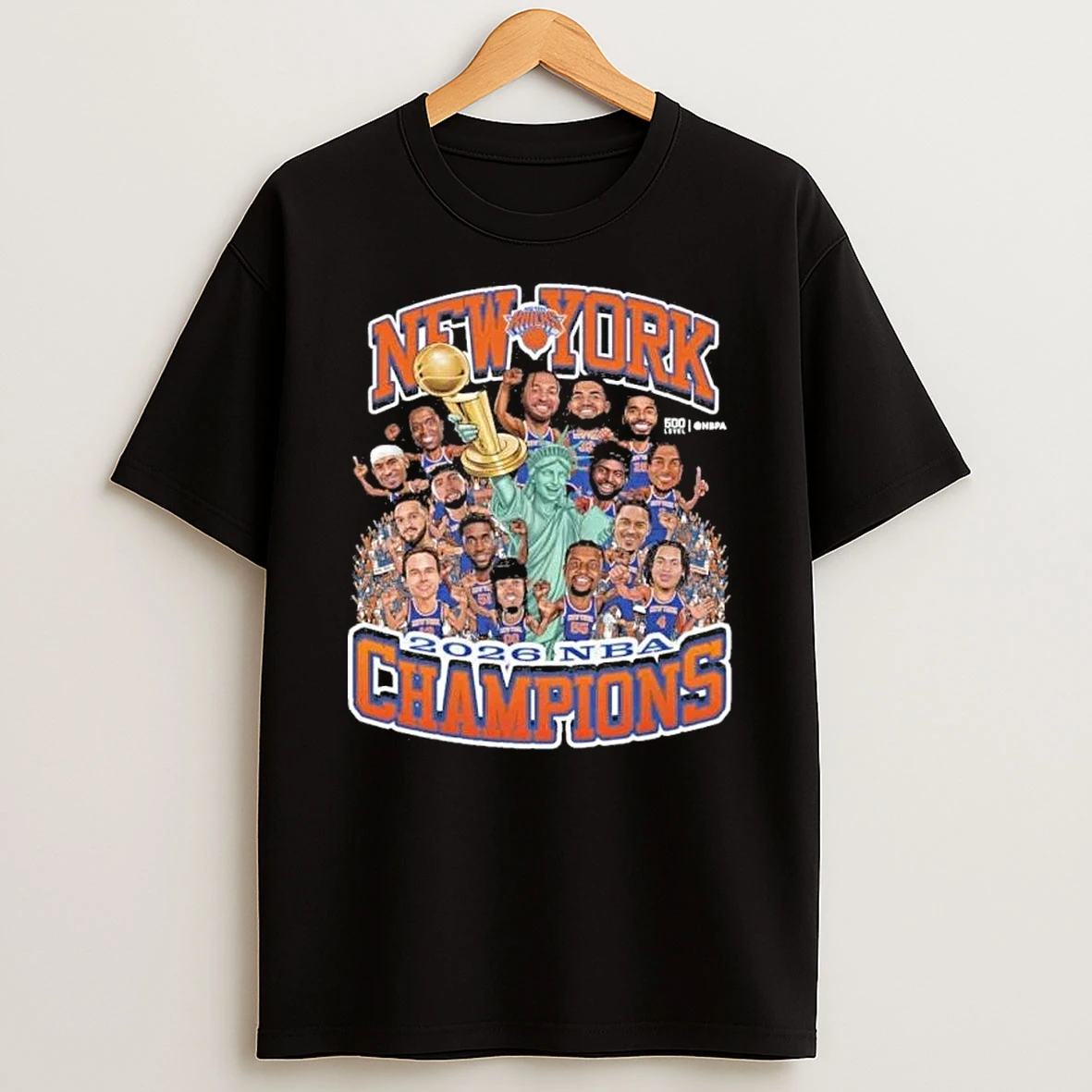 New York Knicks Nba Finals 2026 Champions Team Caricature Shirts
