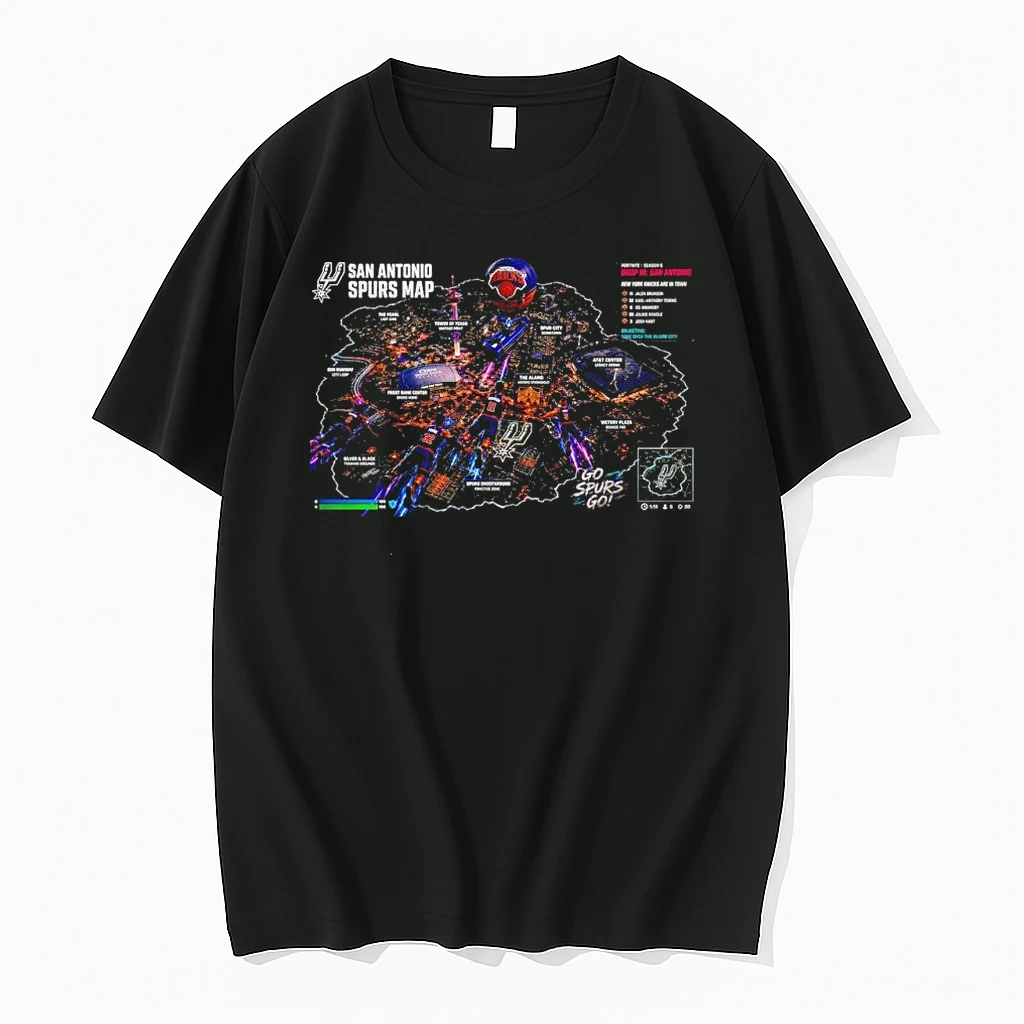 New York Knicks San Vs Antonio Spurs Map Nba Finals Pubg Parody Shirts