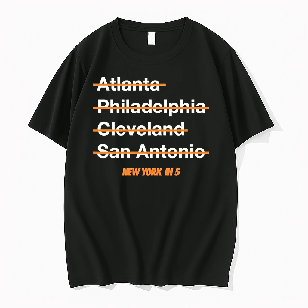 New York Knicks Basketball Atlanta Philadelphia Cleveland San Antonio New York In 5 Shirts