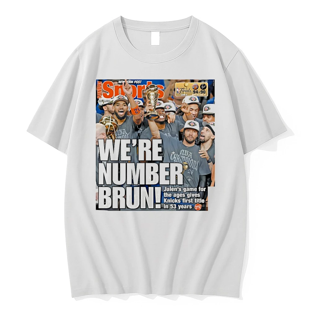 New York Knicks X New York Post 2026 Nba Finals Champions Newspaper Were Number Brun Jalens Game For The Ages Shirt