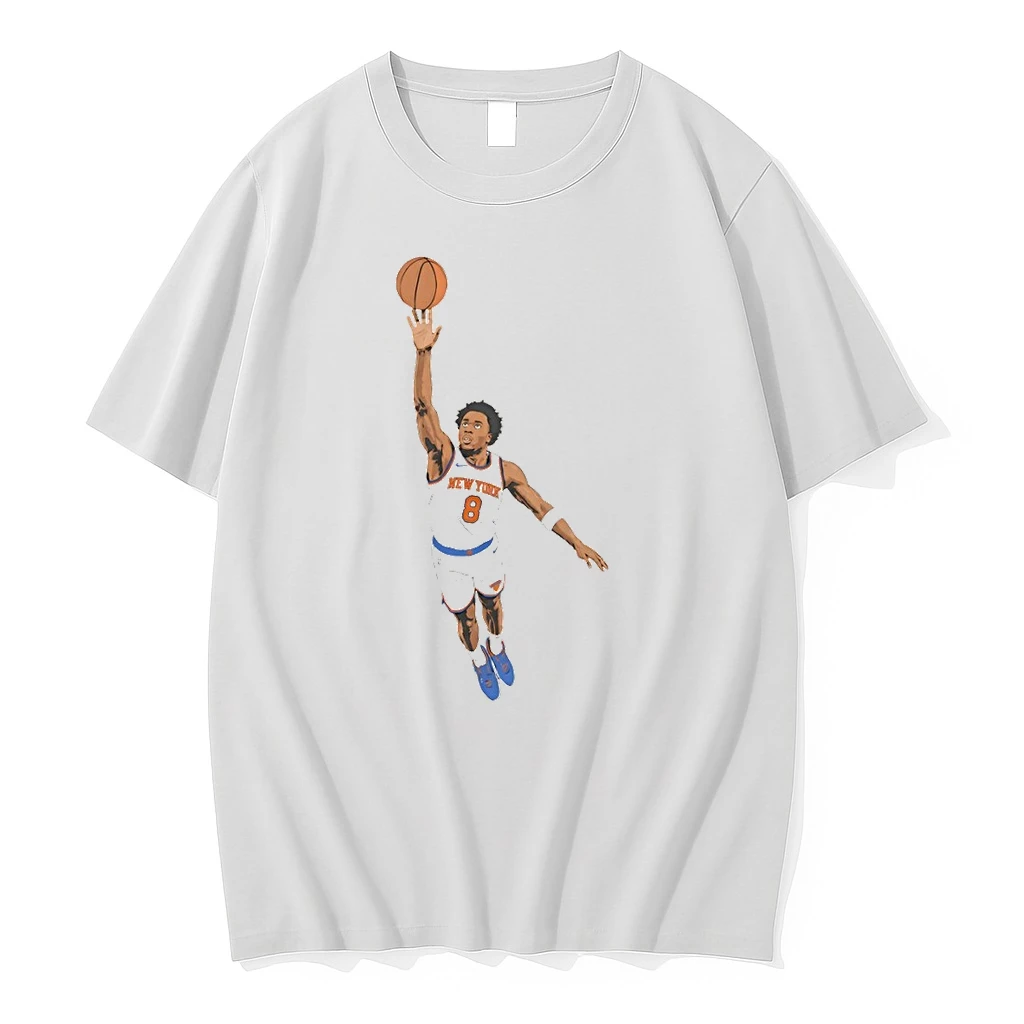 Og Anunoby New York 8 Basketball Tip In Pose Shirts