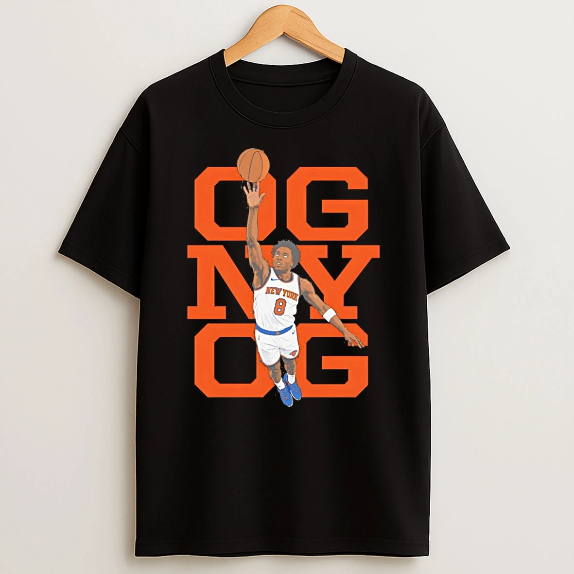 Og Anunoby Cartoon New York Knicks Basketball Player Nba 2026 Og Ny Og Shirts