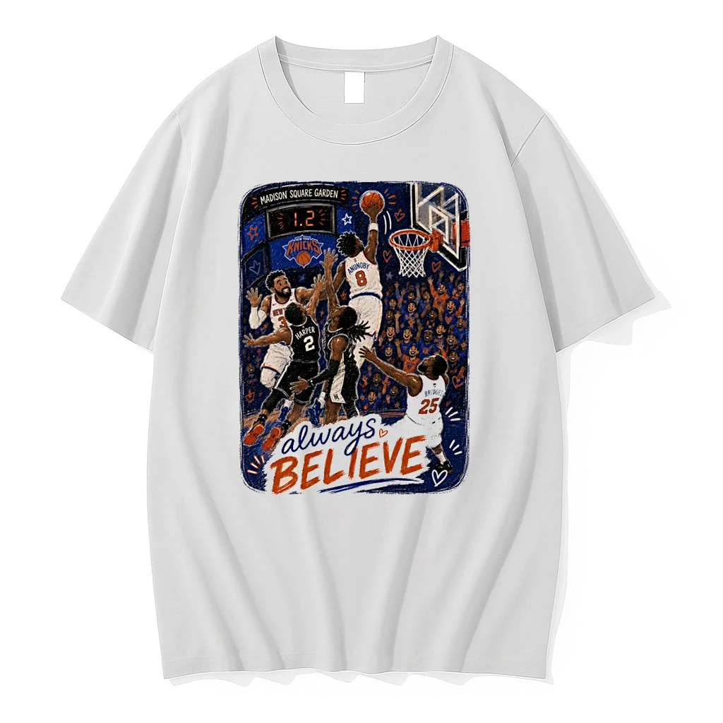 Og Anunoby Dunk New York Knicks Basketball Always Believe Nba Championship Madison Square Garden Shirts