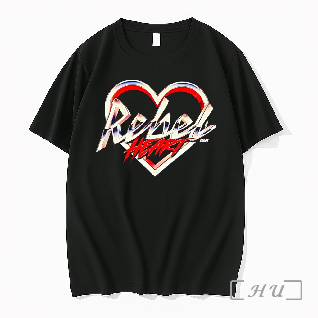 Officials Aew Rebel Heart Black Premium Shirt Sweatshirt Tee