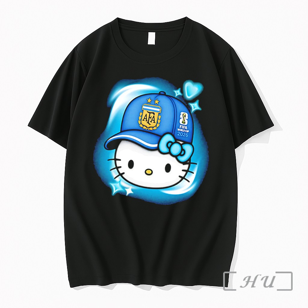 Officials Argentina X Hello Kirty World Cup 2026 Fifa Tee Premium Shirt Sweatshirt Tee