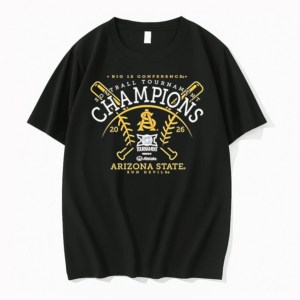 Officials Arizona State University 2026 Big 12 Conference Softball Tournament Champions Premium T Shirt Sweatshirt Hoodie