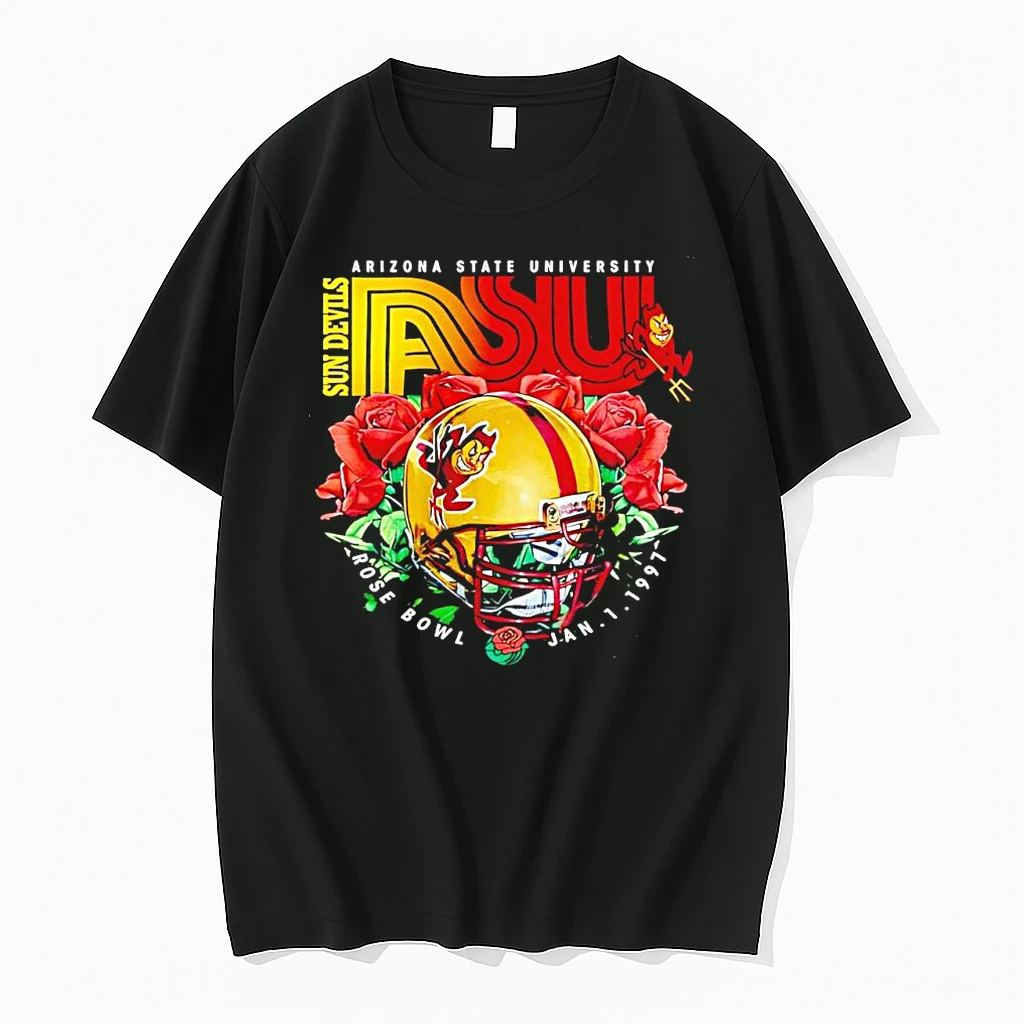 Officials Arizona State University Sun Devils Asu Rose Bowl 1997 Ncaa Football Helmet Roses Premium T Shirt Sweatshirt Hoodie