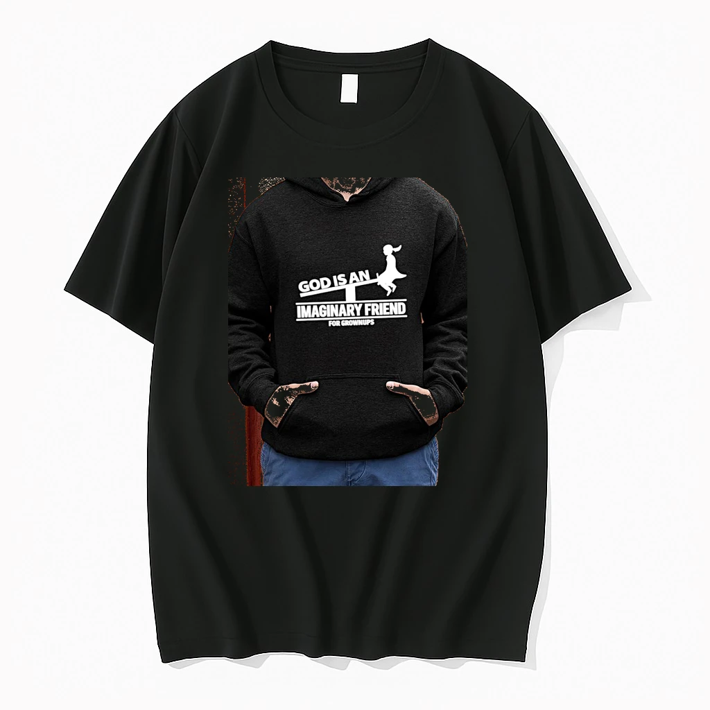 Officials Atheism God Is An Imaginary Friend For Grownups Seesaw Silhouette Premium T Shirt Sweatshirt Hoodie