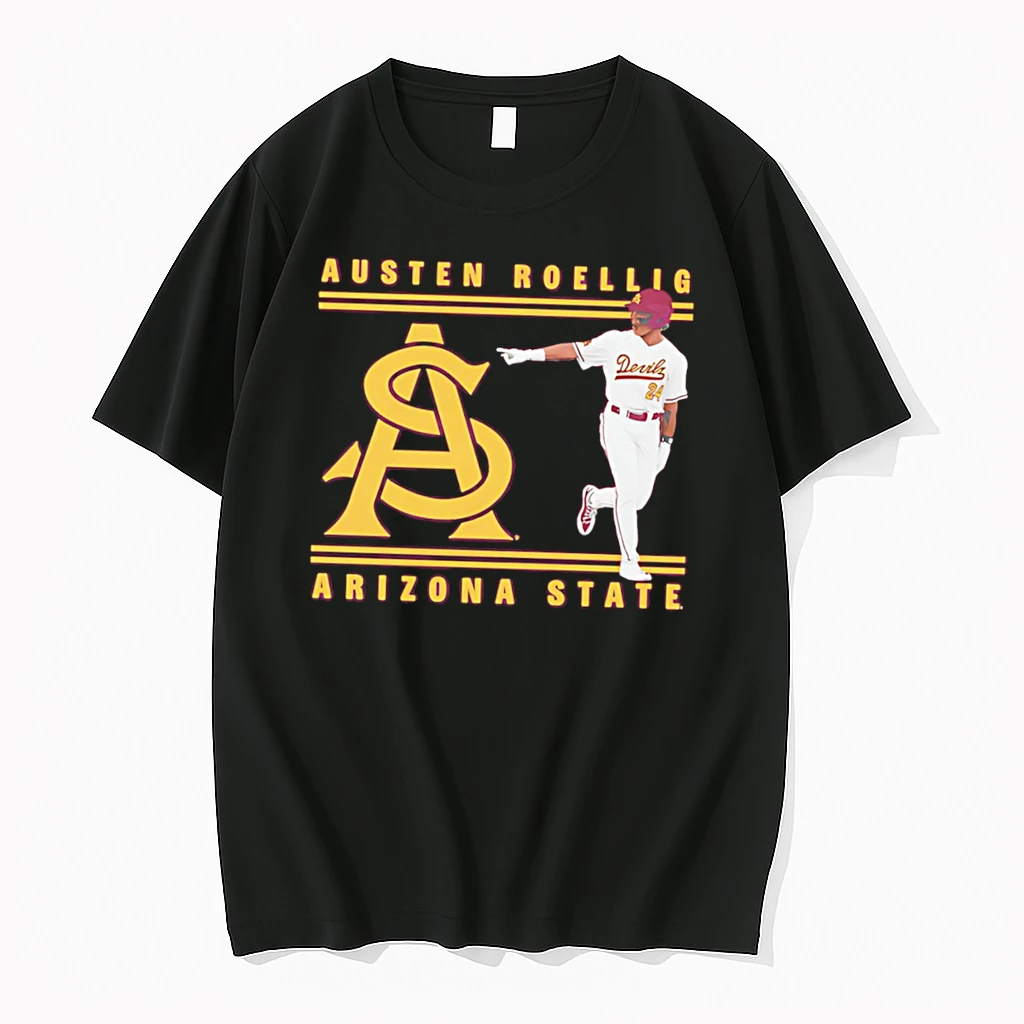 Officials Austen Roellig Arizona State Baseball Ncaa Illustrated Tee Premium T Shirt Sweatshirt Hoodie