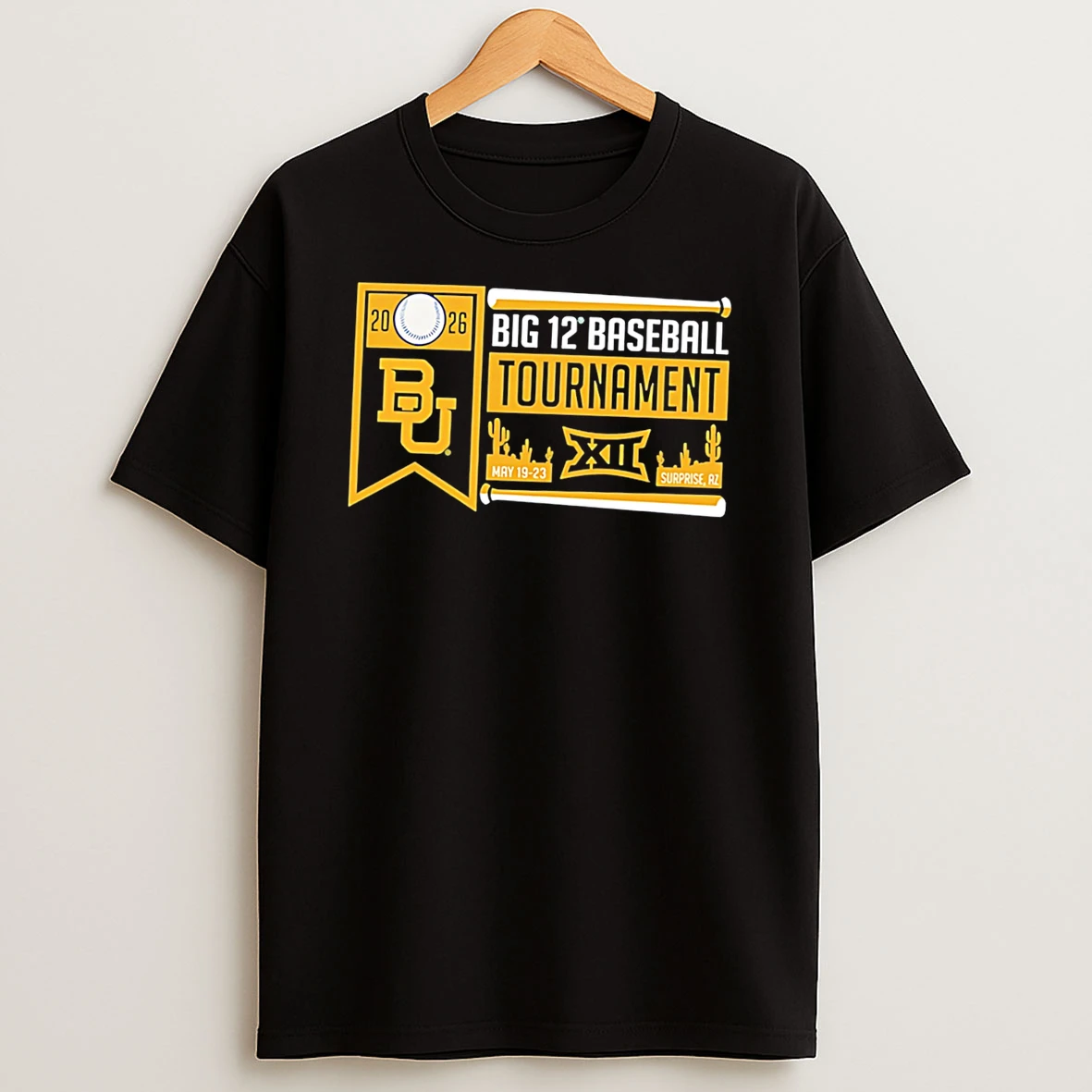 Officials Baylor Bears 2026 Big 12 Baseball Tournament Participant Tee Premium T Shirt Sweatshirt Hoodie