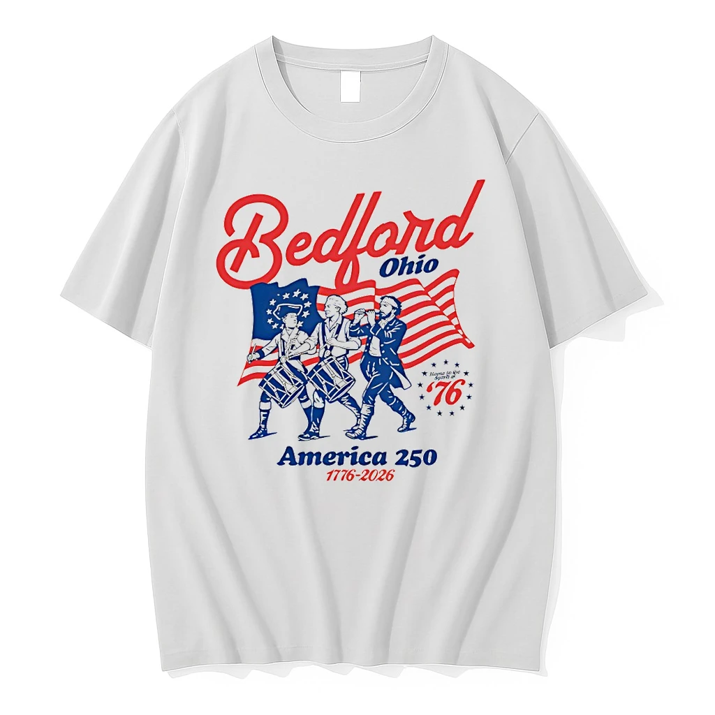 Officials Bedford Ohio America 250 2026 Semiquincentennial Premium T Shirt Sweatshirt Hoodie