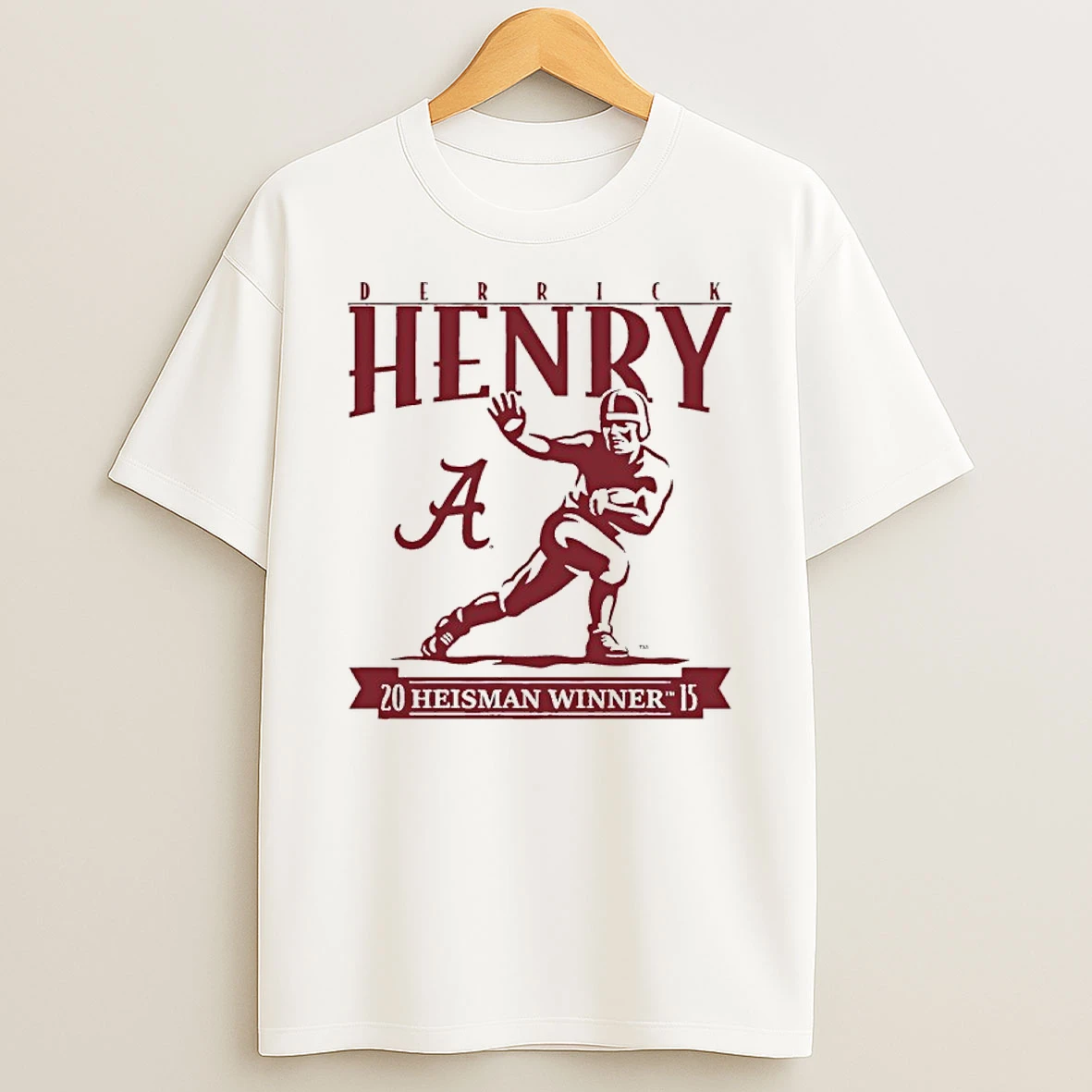 Officials Derrick Henry Heisman Winner Trophy Alabama Crimson Tide Premium T Shirt Sweatshirt Hoodie
