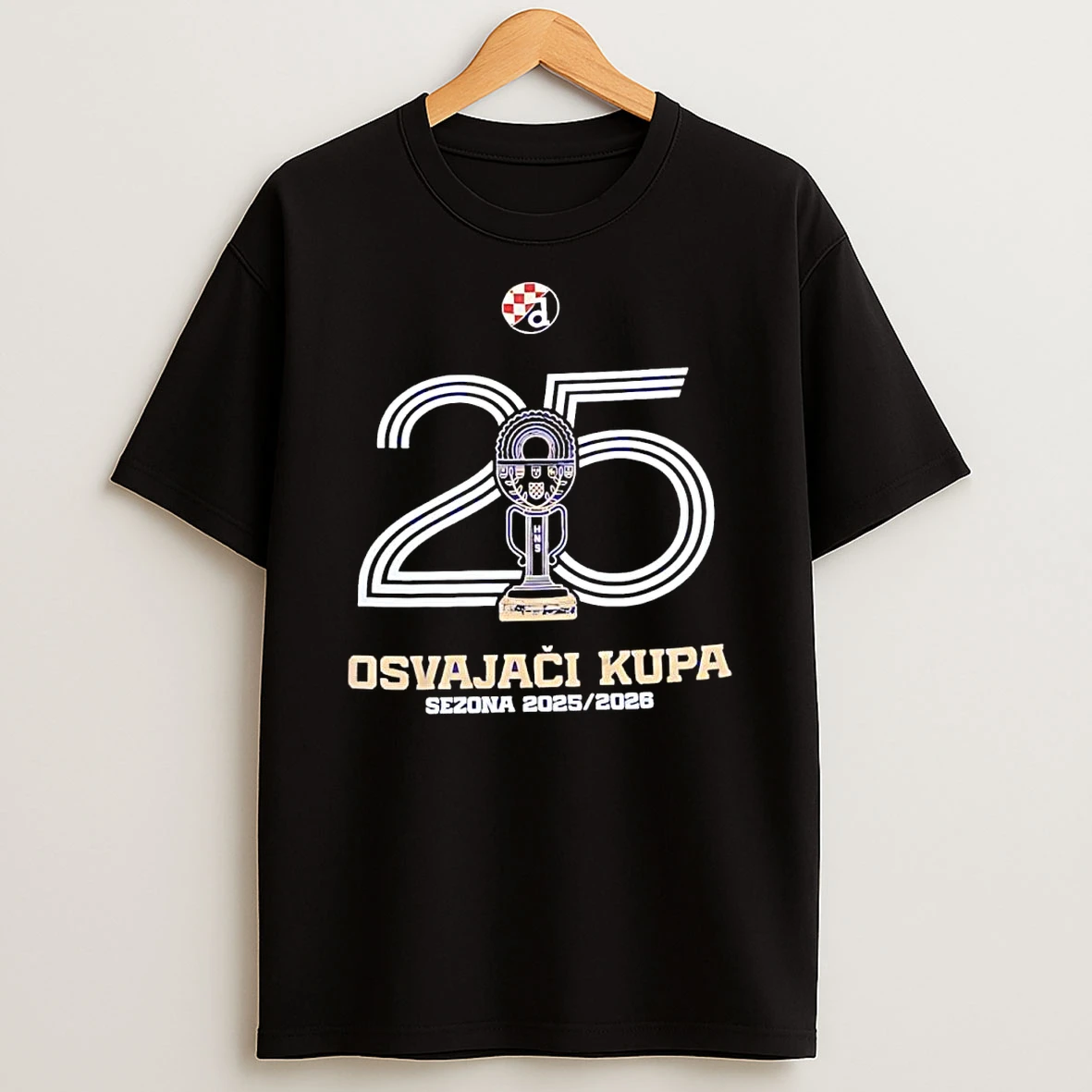 Officials Dinamo Zagreb 25th Anniversary Hns Cup Winners 2025 2026 Soccer Trophy Premium T Shirt Sweatshirt Hoodie