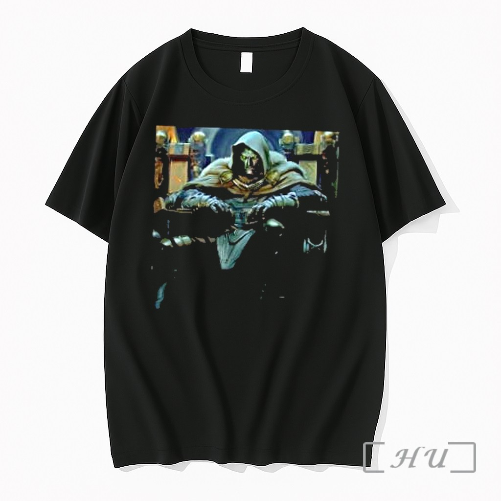 Officials Doctor Doom Marvel Comics Character Sitting On The Throne Throne Of Latveria Premium Shirt Sweatshirt Tee