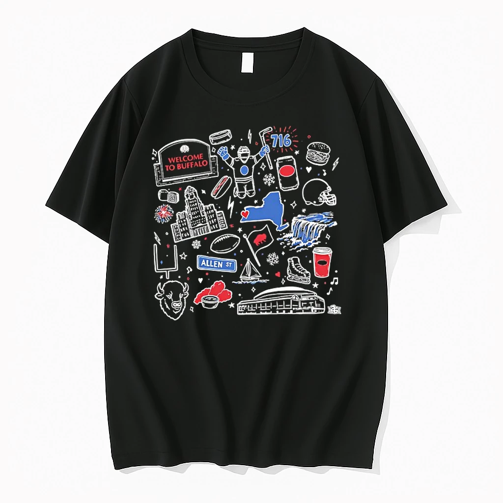 Officials Doodles Welcome To Buffalo Graphic Premium T Shirt Sweatshirt Hoodie