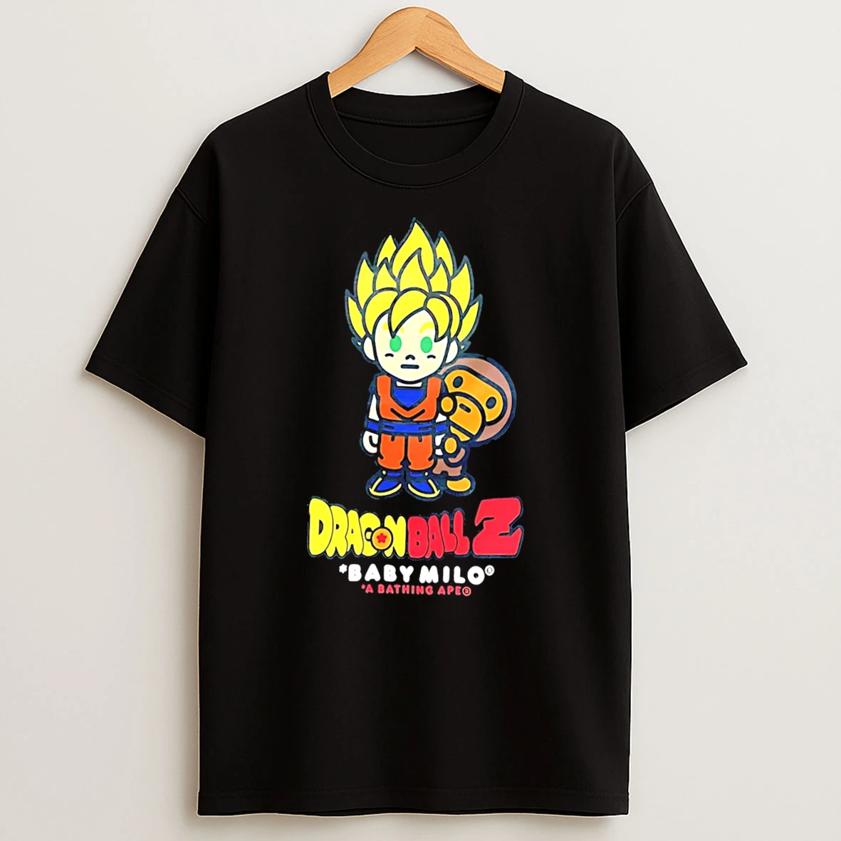 Officials Dragon Ball Z Baby Milo A Bathing Ape Goku Tee Premium T Shirt Sweatshirt Hoodie