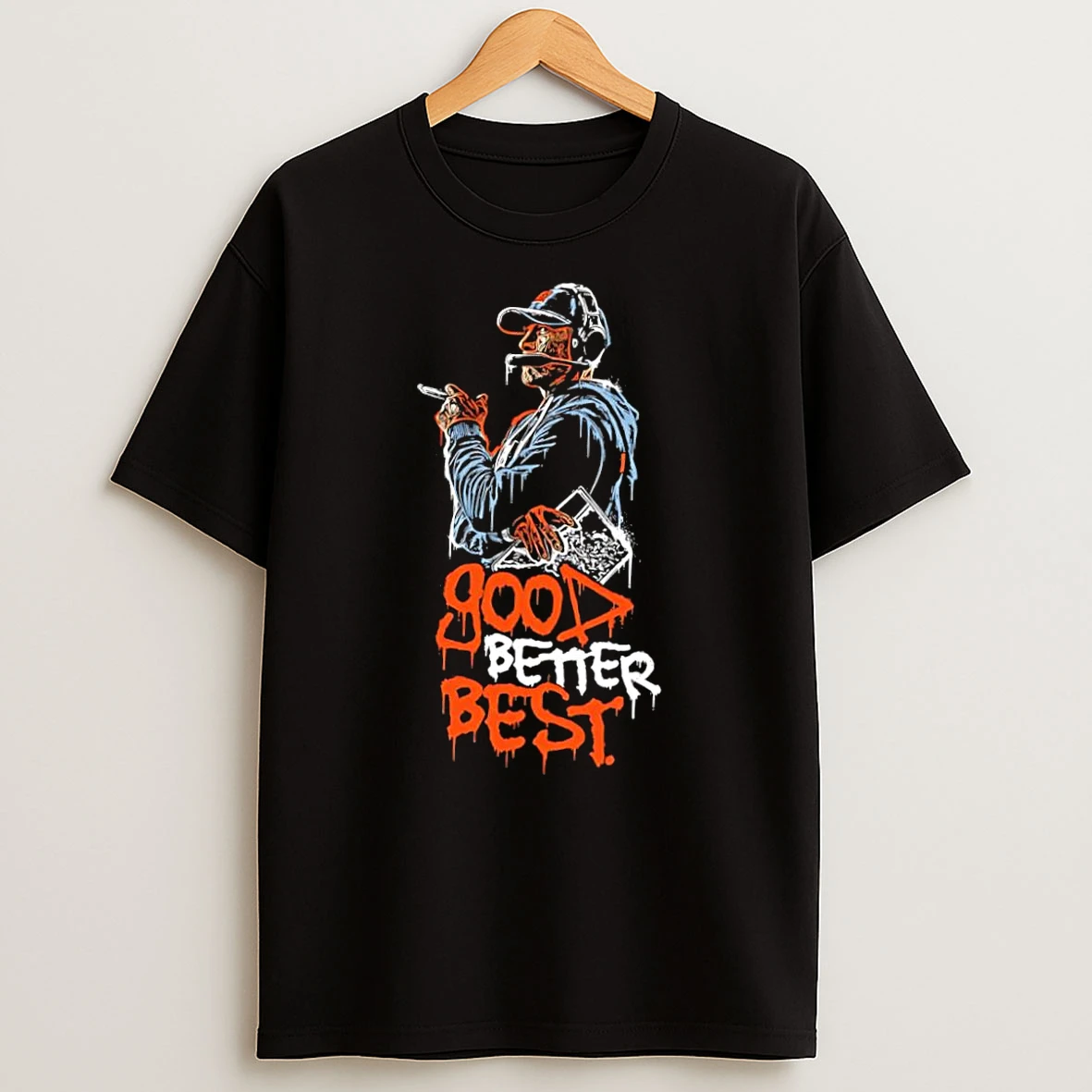 Officials Dripping Ink Style Coach Calling Plays Good Better Best Chicago Bears Black Premium T Shirt Sweatshirt Hoodie