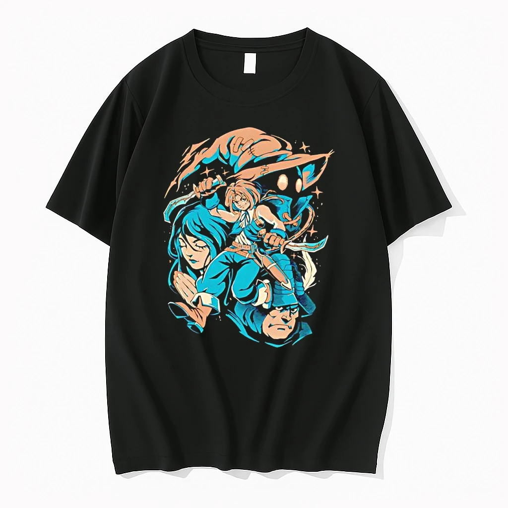 Officials Final Fantasy Ix Zidane Vivi Garnet Steiner Characters Gaming Premium T Shirt Sweatshirt Hoodie