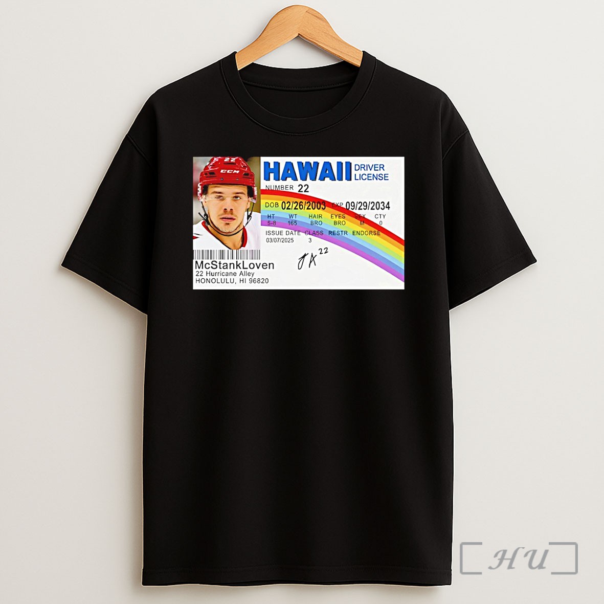 Officials Hawaii Driver License Mcstankloven 22 Hurricane Alley Honolulu Hi 96820 Card Premium Shirt Sweatshirt Tee
