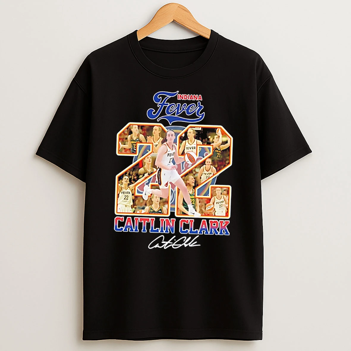 Officials Indiana Fever Caitlin Clark Number 22 Signature Tee Premium T Shirt Sweatshirt Hoodie