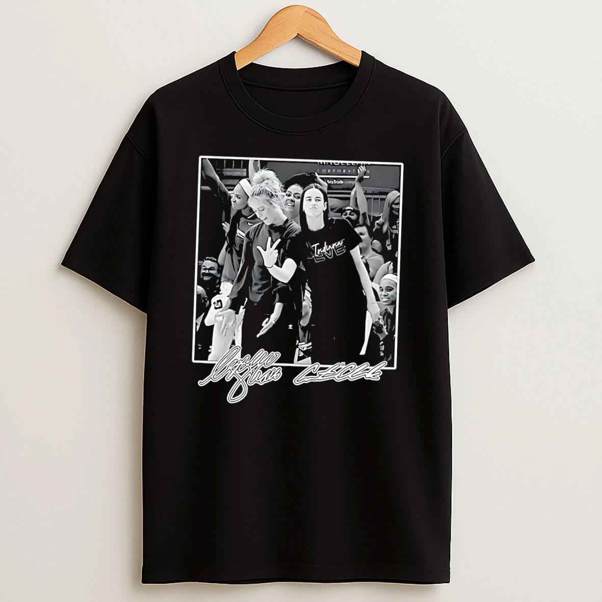 Officials Indiana Fever Sophie Cunningham And Caitlin Clark Signature Tee Premium T Shirt Sweatshirt Hoodie