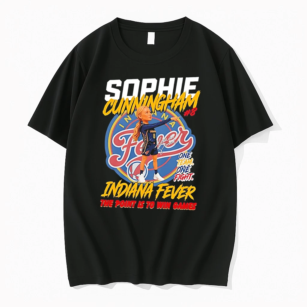 Officials Indiana Fever Sophie Cunningham Chibi The Point Is To Win Games Tee Premium T Shirt Sweatshirt Hoodie