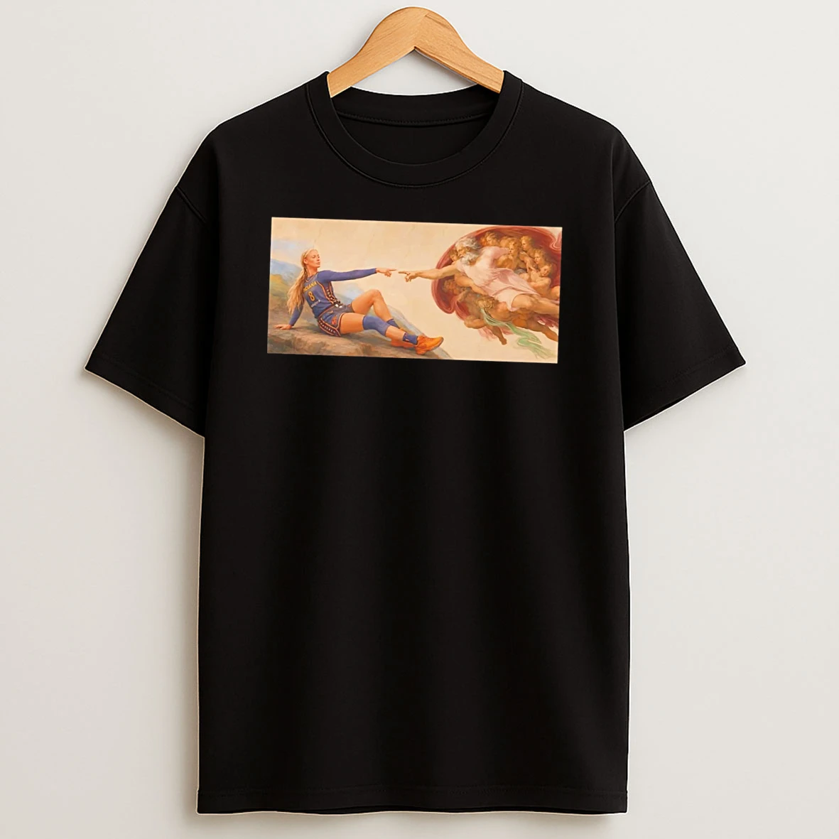Officials Indiana Fever Sophie Cunningham The Creation Of Adam Meme Tee Premium T Shirt Sweatshirt Hoodie