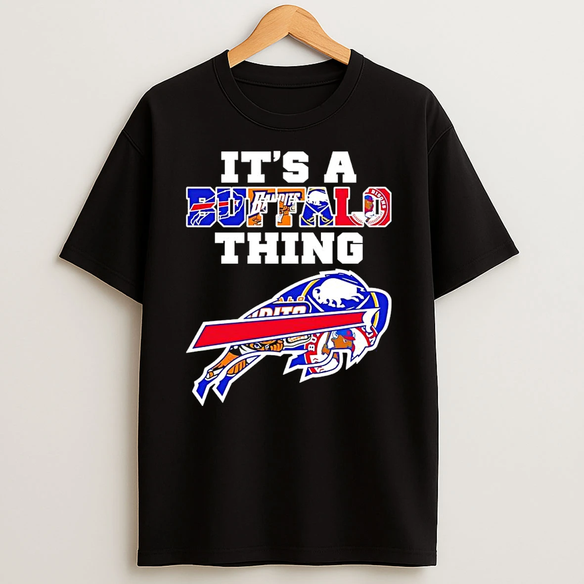 Officials Its A Buffalo Thing Buffalo Bills Sabres Bandits Bisons Mashup Logos Premium T Shirt Sweatshirt Hoodie