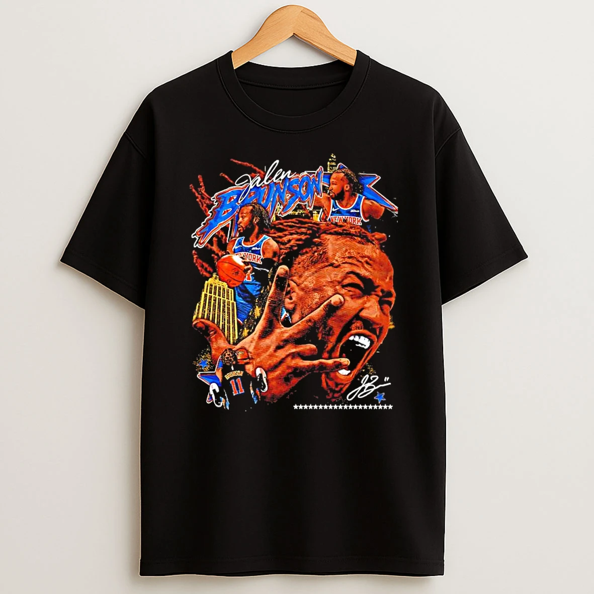 Officials Jalen Brunson New York Knicks Nba Playoffs 2026 Signature Premium T Shirt Sweatshirt Hoodie